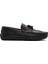 Erkek Siyah Püsküllü Deri Loafer 25SFD755218 1