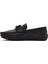 Erkek Siyah Püsküllü Deri Loafer 25SFD755218 2