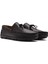 Erkek Siyah Püsküllü Deri Loafer 25SFD755218 3