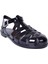 S10258-002 Biarritz Brillo Negro Kadın Sandalet 3