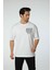 Baskılı Oversize Bisiklet Yaka T-Shirt 1