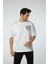 Baskılı Oversize Bisiklet Yaka T-Shirt 4