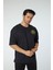Baskılı Oversize Bisiklet Yaka T-Shirt 2