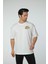 Baskılı Oversize Bisiklet Yaka T-Shirt 3
