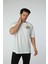 Baskılı Oversize Bisiklet Yaka T-Shirt 4