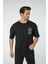 Baskılı Oversize Bisiklet Yaka T-Shirt 1
