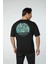 Baskılı Oversize Bisiklet Yaka T-Shirt 5