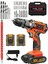 Germany Technology Drive 58 V 10 Ah Çift Akülü Metal Şanzuman Darbeli Şarjlı Matkap 27 Pcs Set 1
