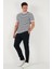 Pamuklu Çizgili Regular Fit Bisiklet Yaka T Shirt Erkek T Shirt 5903005 3