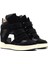 Kadın Siyah Bantlı Dolgu Topuklu Deri Sneaker 25SFD183014 3