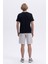 Pamuk Regular Fit Bisiklet Yaka Logolu T Shirt Erkek T Shirt EM589 5