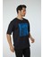 Baskılı Oversize Bisiklet Yaka T-Shirt 4