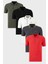 Pamuklu Slim Fit Şerit Detaylı Düğmeli Polo Yaka 5'li Paket T Shirt Erkek T Shirt 5902118S5 1
