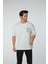 Baskılı Oversize Bisiklet Yaka T-Shirt 1