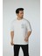 Baskılı Oversize Bisiklet Yaka T-Shirt 3