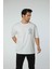 Baskılı Oversize Bisiklet Yaka T-Shirt 4
