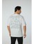 Baskılı Oversize Bisiklet Yaka T-Shirt 5