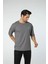 Baskılı Oversize Bisiklet Yaka T-Shirt 3