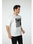 Baskılı Oversize Bisiklet Yaka T-Shirt 4