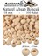 Naturel Ahşap Boncuk 18MM 100 Lü 1 Paket Ham Boyanabilir Ahşap Yuvarlak Doğal Boncuklar Takı Tasarım Ektinlik Kreş Okul 1