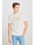 % 100 Pamuk Regular Fit Bisiklet Yaka Logolu T Shirt Erkek T Shirt L68TYSMK 2