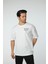 Baskılı Oversize Bisiklet Yaka T-Shirt 4