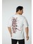 Baskılı Oversize Bisiklet Yaka T-Shirt 5