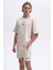 Pamuk Regular Fit Bisiklet Yaka Logolu T Shirt Erkek T Shirt EM391 1