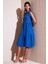 Regular Fit Kolsuz Midi Elbise Bayan Elbise 5869008 2