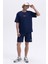 Pamuk Regular Fit Bisiklet Yaka Logolu T Shirt Erkek T Shirt EM391 3