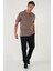 Pamuklu Regular Fit Yarım Fermuarlı Polo Yaka T Shirt Erkek Polo Yaka T Shirt 5903008 2