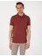 Erkek Nar Slim Fit Örme Dokulu Polo Yaka Tişört 50310171-VR239 1