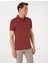 Erkek Nar Slim Fit Örme Dokulu Polo Yaka Tişört 50310171-VR239 3