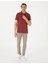 Erkek Nar Slim Fit Örme Dokulu Polo Yaka Tişört 50310171-VR239 4
