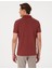 Erkek Nar Slim Fit Örme Dokulu Polo Yaka Tişört 50310171-VR239 5