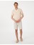 Erkek Bej Slim Fit Örme Dokulu Polo Yaka Tişört 50310162-VR011 4