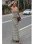 Maura Desenli Straplez Elbise 2770 1