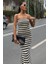 Maura Desenli Straplez Elbise 2770 5