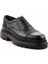 Siyah Leather Erkek Klasik Ayakkabı E01194003540 3