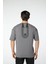 Baskılı Oversize Bisiklet Yaka - T-Shirt 5