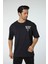 Baskılı Oversize Bisiklet Yaka T-Shirt 2