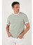 Pamuklu Çizgili Regular Fit Bisiklet Yaka T Shirt Erkek T Shirt 5903005 2