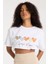 Beyaz Choose Happy Yazılı T-Shirt 1