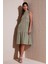Regular Fit Kolsuz Midi Elbise Bayan Elbise 5869008 1