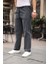Relaxed Fit Yazlık Erkek Pantolon Kot Gri 2