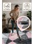 Geometrik Desenli Modern Halı – Gri & Pembe | Yıkanabilir Kaymaz Halı | Trend Dekoratif Model 3