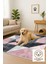 Geometrik Desenli Modern Halı – Gri & Pembe | Yıkanabilir Kaymaz Halı | Trend Dekoratif Model 4
