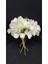 Yapay Çiçek Ortanca Hydrangea Bundle X3 Leaves 11,5inch Beyaz Dekoratif Hediyelik Bitki 1 Adet 1