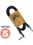 Gitar Jack Kablosu 5m Düz-L Elektro Akustik Bas Bağlama Keman Kemençe Amfi&mixer Uyumlu Jack Kablosu 1