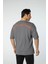 Baskılı Oversize Bisiklet Yaka T-Shirt 5